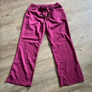 Grey's Anatomy Burgundy Scrub Pants M